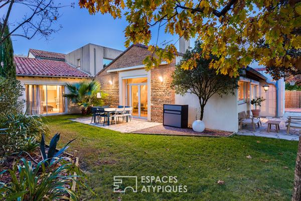 Maison toulousaine rénovée et son pigeonnier avec jardin