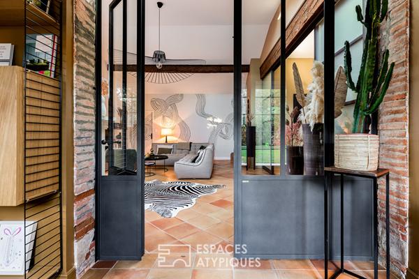 Maison toulousaine rénovée et son pigeonnier avec jardin