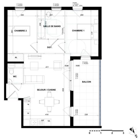 Appartement à vendre 3 pièces 61 m² Antibes
