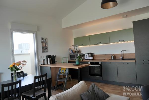 Magnifique T3 de 65,10 m² avec terrasse de 41 m², 2 places parking Rezé (44400)