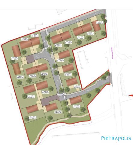 TERRAIN LIBRE CONSTRUCTEUR de 400m2 - centre village SAINT PAUL DE VARAX