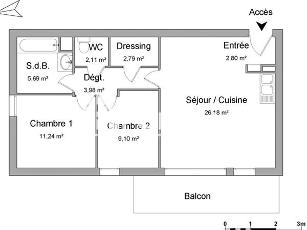 Location Appartement 3 pièces 63.89 m² - 27 QUATER RUE AUX ANGLAIS Rouen 76100