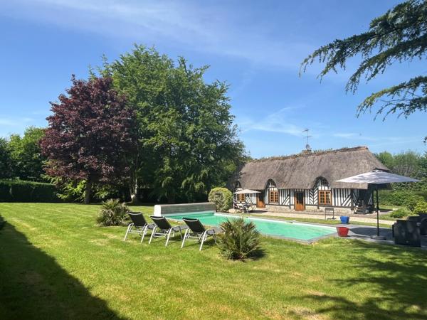 Honfleur (14600) EXCLUSIVITE ! AUTHENTIQUE CHAUMIERE AVEC PISCINE !