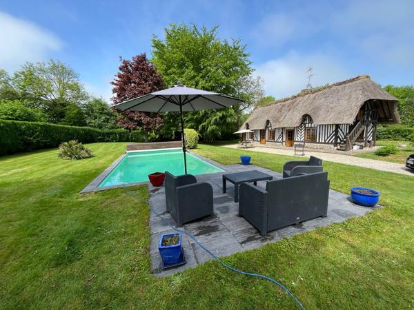 Honfleur (14600) EXCLUSIVITE ! AUTHENTIQUE CHAUMIERE AVEC PISCINE !