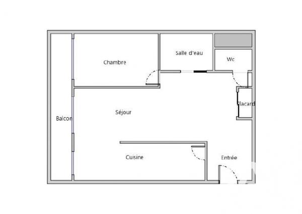 Appartement à vendre 2 pièces 55 m² Courbevoie