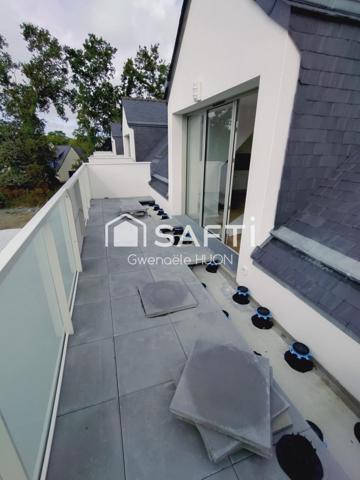 Dernier étage sous les toits : un T3 lumineux et plein de charme au cœur de Crac’h