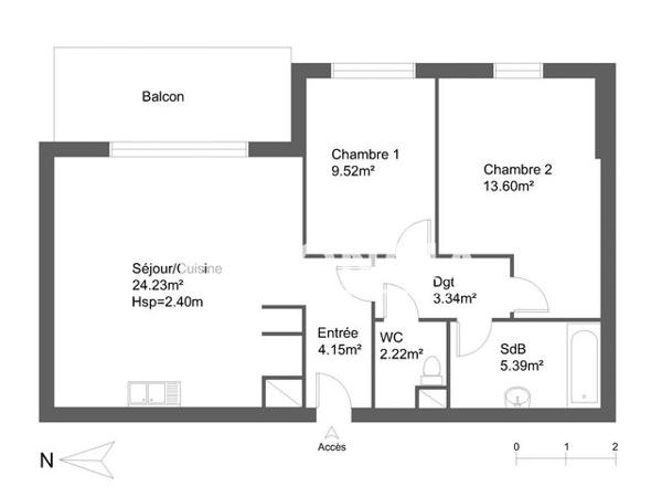 Location Appartement 3 pièces 62.5 m² - 34 RUE DE LA REPUBLIQUE Jarville 54140