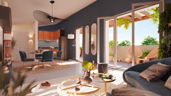 A VENDRE - LABARTHE SUR LEZE plein centre - Appartement neuf T2 avec balcon et 2 places de parking