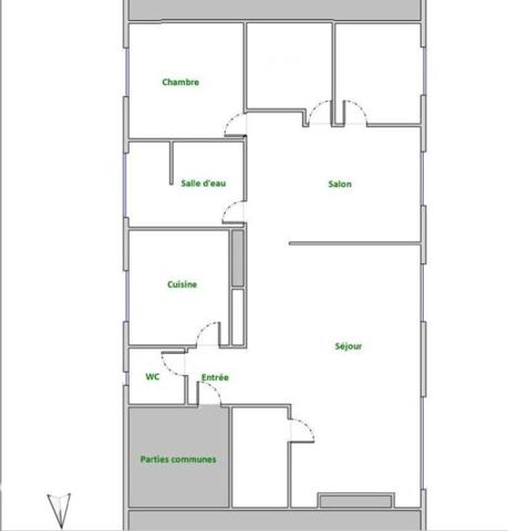 LORIENT (56) Appartement T2bis (T3) avec cave 