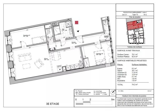 STRASBOURG CENTRE HISTORIQUE – 3 pièces rénové