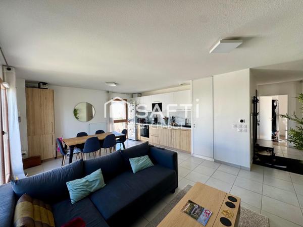 Appartement T3 de 68 m² avec un balcon de 18m2