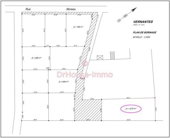 Terrain à vendre de 1 270 m²