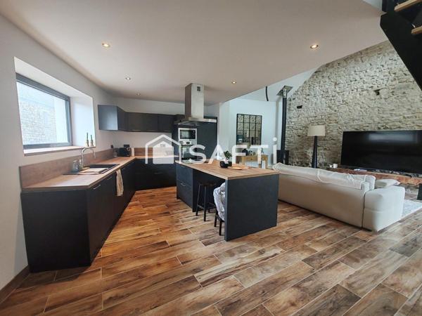 Maison de 80m2, 3pièces, 1 chambre, terrain de 240m2