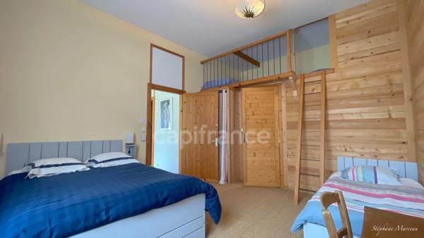 SAVOIE (73), à vendre vallée de La Maurienne, maison atypique (ancienne usine), P12 de 450m², terrain 3500m², Gîte