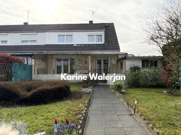 Courrières (62710) MAISON FAMILIALE 83 M2 - 3 CHAMBRES - JARDIN - GARAGE