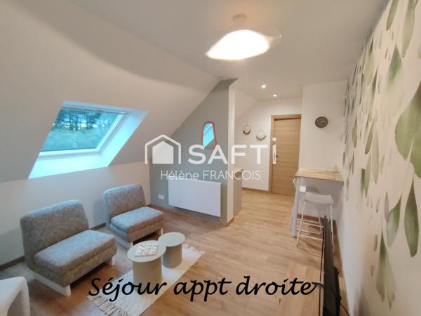 Maison plain pied + trois appartements