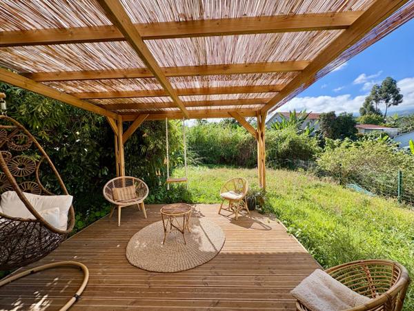 Studio meublé 35 m² avec terrasse et jardin au Tampon 97430