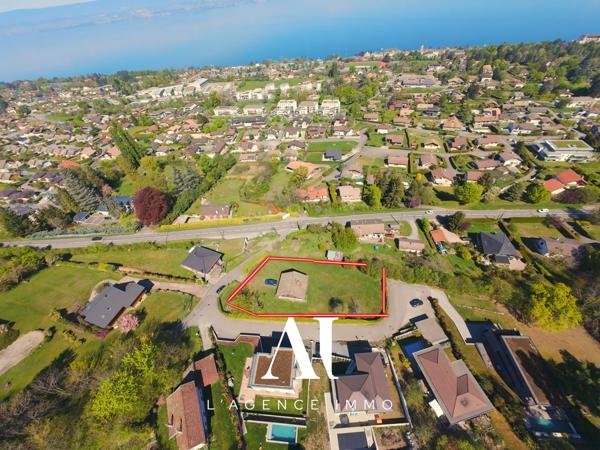 Terrain constructible 570 m² avec vue lac – Évian-les-Bains (74500) – Emprise 160 m²