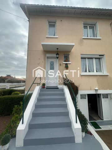 Maison de ville 3 chambres-garage-jardin