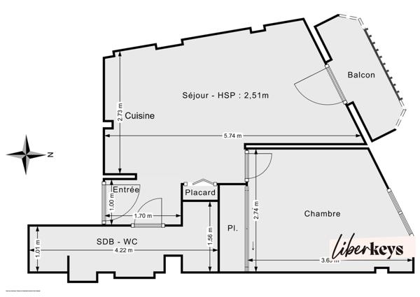 Rentabilité immédiate : appartement 2 pièces déjà loué à Martigues