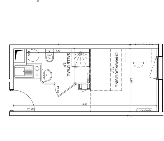Appartement 1 pièce - 18 m²