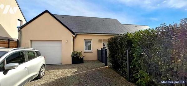 MAISON DE PLAIN PIED SAINTE-CROIX-HAGUE 3 CHAMBRES + Garage + JARDIN