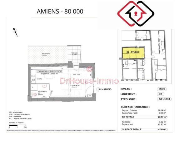 Appartement à vendre 1 pièce de 29 m²