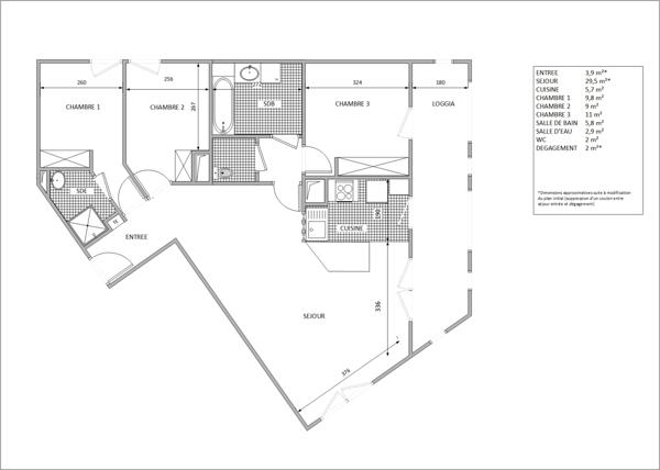 Appartement 4 pièces - 82 m² Exclusivité efficity