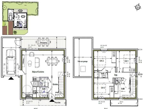 Maison à vendre  5 pièces - 103 m2 ANTHY SUR LEMAN - 74