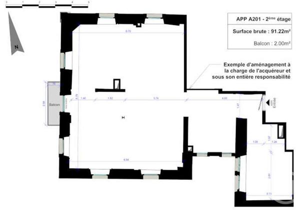 Appartement F4 à vendre  4 pièces - 91,22 m2 CHAMONIX MONT BLANC - 74