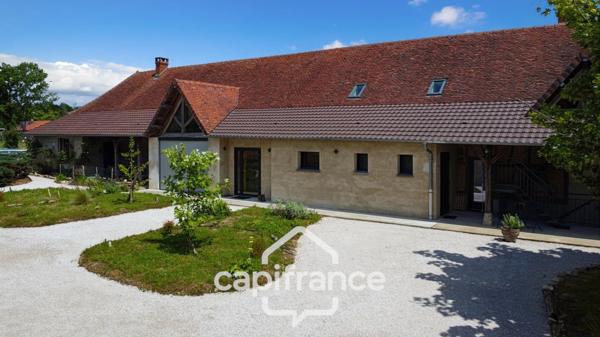 Dpt de SAONE ET LOIRE(71), à vendre MONTPONT EN BRESSE (71470)maison avec gîte et chambres d'hôtes P12 de 470 m² - Terrain de 4 374,00 m²