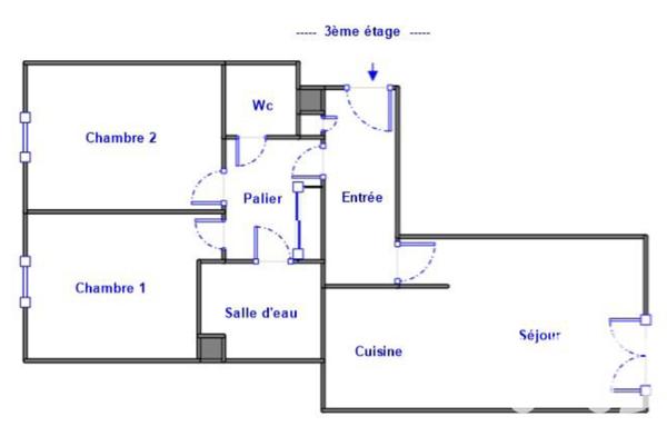 Appartement à vendre 3 pièces 60 m² Franconville
