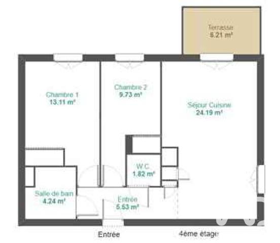 Appartement à vendre 3 pièces 60,8 m² Lyon 9