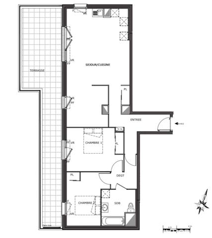 Location appartement 3 pièces 79 m² Meaux