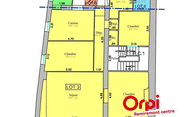 Appartement à vendre    4 pièces • 106,27 m2 Remiremont