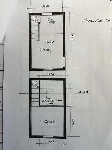 Appartement à louer    2 pièces • 25,84 m2 Ermont