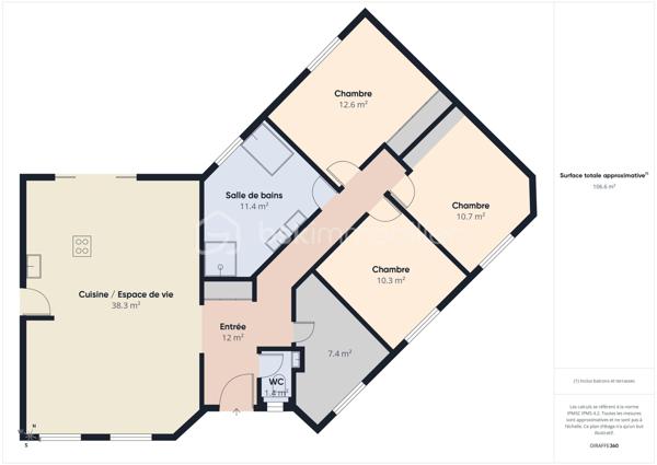 Maison de 107,85 m²