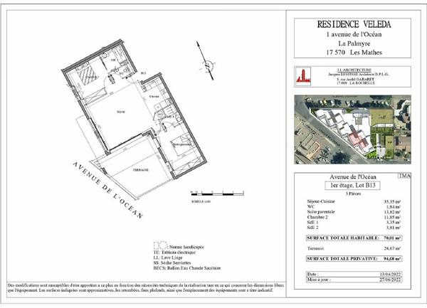 Appartement à vendre  3 pièces •  Les Mathes