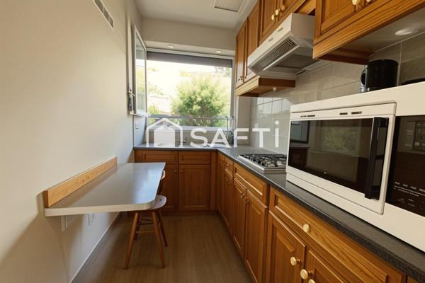 Grand studio avec jardin à 50m du métro et des commerces