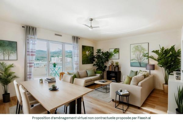 A vendre : Appartement T5 en Duplex avec terrasse et place de parking- Dernier étage- centre CHAMBERY (73)