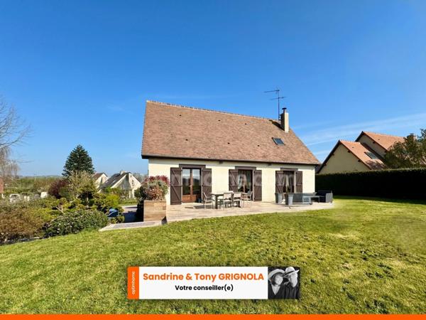 Maison à vendre à Glos (14100), 130 m², 4 chambres, jardin paysager et grand sous-sol, proche Lisieux