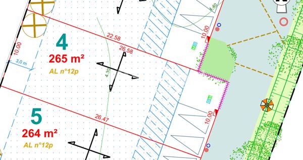Terrain viabilisé La Chevroliere 265m² (Lot 4)