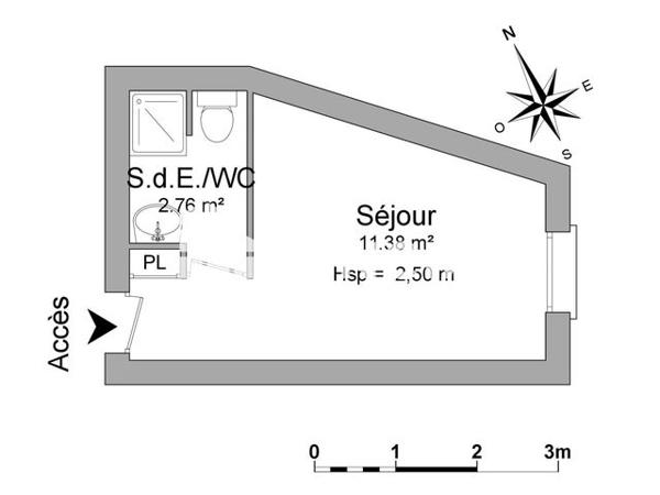 Location Studio 14.14 m² - 54 AVENUE MARC URTIN Bourg Les Valence 26500