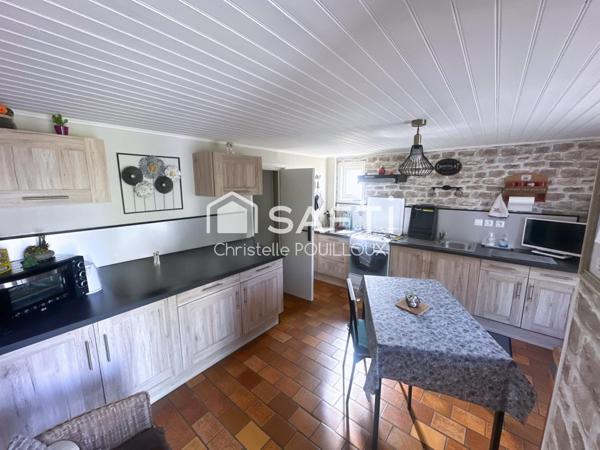 Maison 4 chambres, 2 SDB, jardin clos, garage