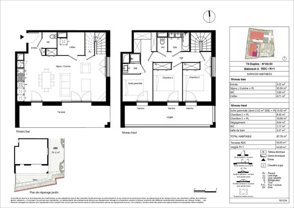 Achat appartement Pessac - 4 pièce(s) - 88 m² - 445 900 €