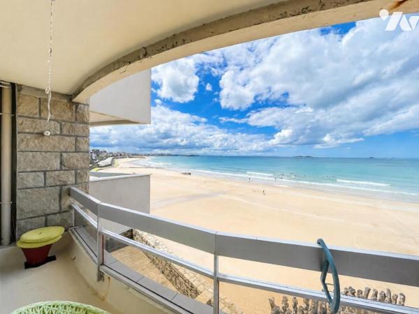 SAINT MALO - Rochebonne -  VUE MER - Appartement T2 de 66.18m² carrez - Box en sous-sol