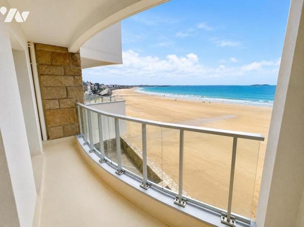 SAINT MALO - Rochebonne -  VUE MER - Appartement T2 de 66.18m² carrez - Box en sous-sol
