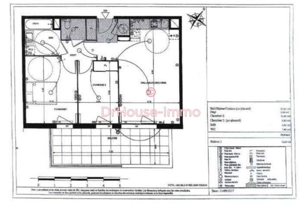 Appartement à vendre 3 pièces de 60 m²