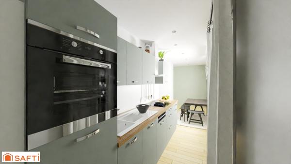 Appartement 3 pièces avec jardin proche frontière !