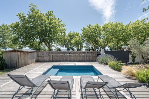 ANDERNOS, 1ère ligne avec piscine et 5 chambres